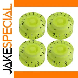 Fluorescent Green LP Guitar Control Knobs Set