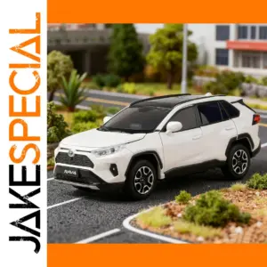 White 1:32 Scale Toyota RAV4 Mini Model
