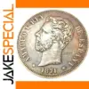 Replicca Coin 1871 Spain 5 Pesetas Amadeo I