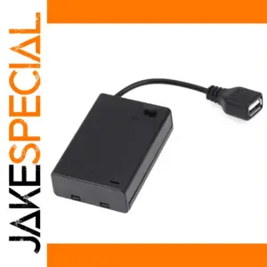 Black ABS Battery Case for 3AA Batteries