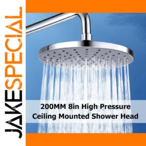 8-Inch Modern Rainfall Shower Head for G 1/2" Fittings