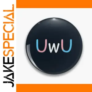 Colorful Uwu Lapel Pin in Korean Style
