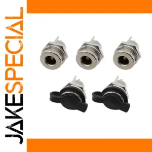 DC-099 5-Pack Panel-Mount Female Power Connectors