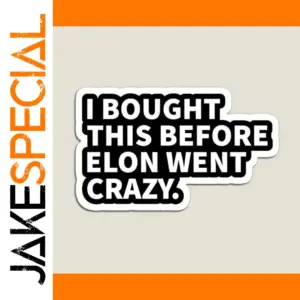 Black and White Elon Magnet Sticker Set