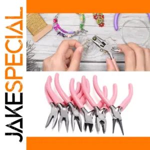Elegant Mini Jewelry Pliers with Pink Handles