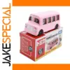 Pink Diecast School Bus Miniature Model