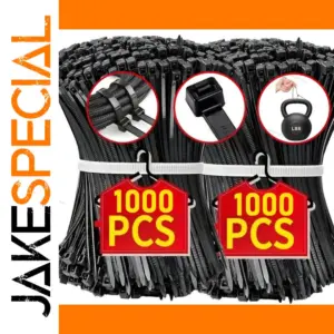 Black Nylon Cable Tie Set 100-1000 Pieces