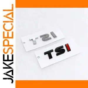 3D ABS Chrome Black TSI Emblem Badge