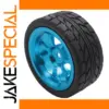 1/18 Scale Alloy RC Tires with Blue Rims