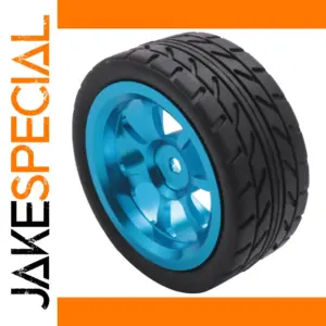 1/18 Scale Alloy RC Tires with Blue Rims