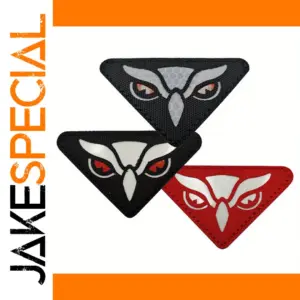 Luminous Nylon Owl Patch with Glow-in-Dark Effects
