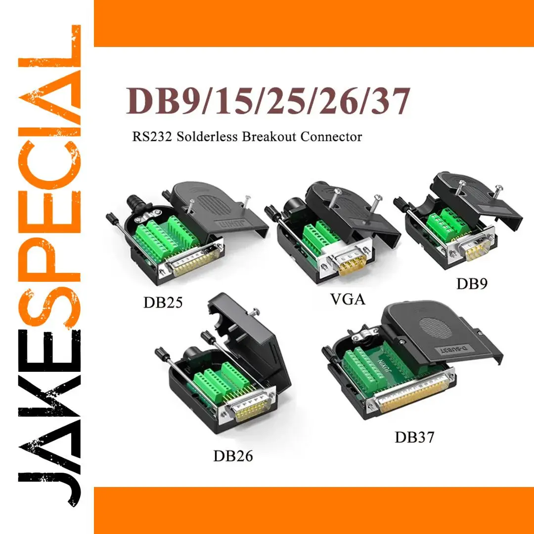Durable Solderless D-Sub Connector Set for RS232 1 Durable Solderless D-Sub Connector Set for RS232