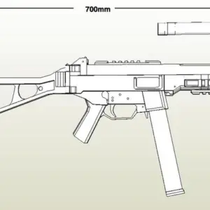 UMP Assault 1:1 Scale Paper Model Kit 8 ce06ebbb405d4b36ad50055b upscaled