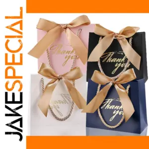 Elegant Pack of 4/12 Small Gift Bags for Celebrations