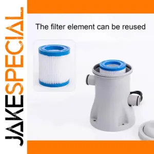 White Above Ground Pool Filter Pump 330 GPH