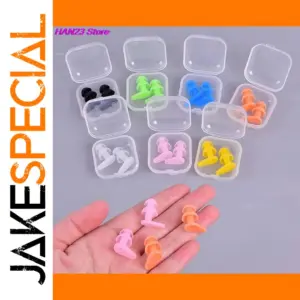 Vibrant Silicone Ear Plugs for Water Sports