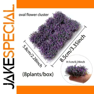 Miniature Purple Flower Clusters for Dioramas