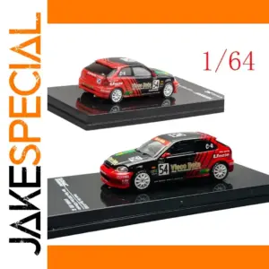 Honda Civic Type R EK9 1/64 Diecast Model in Red