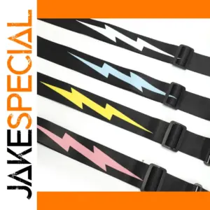 Vibrant Lightning Guitar Strap for Electric & Acoustic