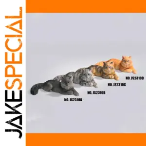 Miniature Resin Maine Coon Cat Model for Collectors