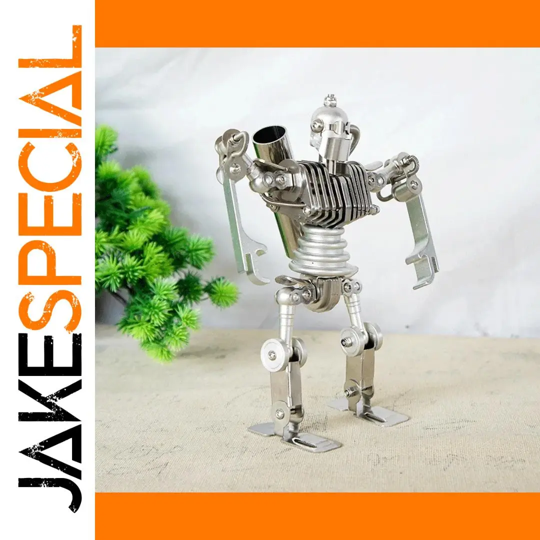 Stainless Steel Robot Figurine - 23.5 cm 1 Stainless Steel Robot Figurine - 23.5 cm