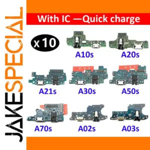 Samsung A10s-A70s Charging Flex Cable Set (10 Pieces)