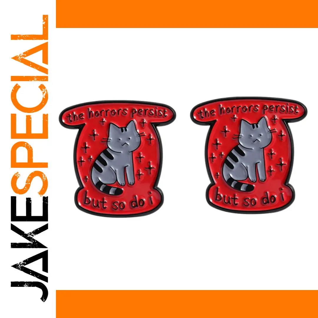 Mourning Emotions Gray Cat Brooch 1 Mourning Emotions Gray Cat Brooch