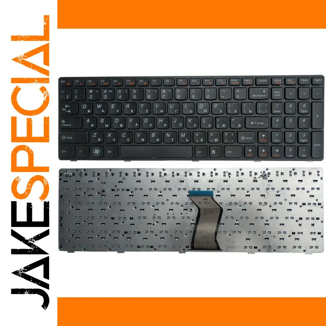 Lenovo G570 RU Keyboard Black Matte Finish 1 Lenovo G570 RU Keyboard Black Matte Finish