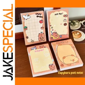 Panda and Capybara Sticky Note Set (4 Pieces)