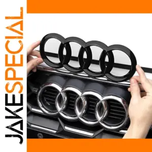 Premium Four-Ring Emblem Badge for Vehicles