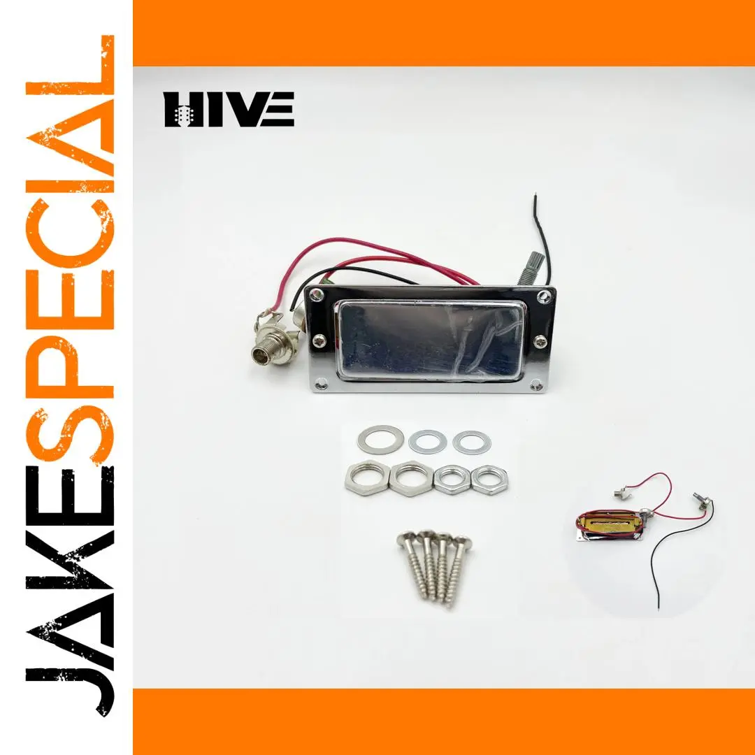 Mini LP Dual-Coil Guitar Pickup with Chrome Finish 1 Mini LP Dual-Coil Guitar Pickup with Chrome Finish