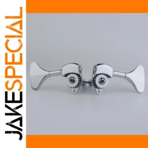 Chrome Guitar Tuners 1:20 Gear Ratio, Open Gear