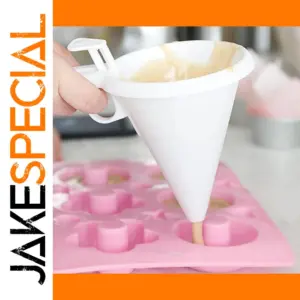 White Plastic Cake Decorating Funnel
