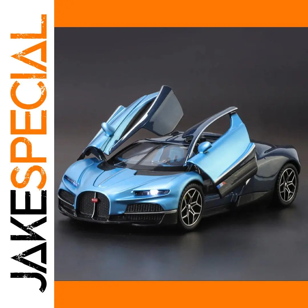 Blue 1:32 Bugatti V16 Diecast Model 1 Blue 1:32 Bugatti V16 Diecast Model