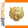 Golden Tiger Head Badge for Jackets and Accessories