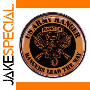 US Army Ranger Metal Lapel Pin 20mm Alloy