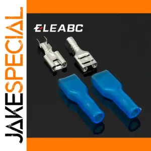 4.8mm Female Spade Crimp Terminals Set 50 pcs