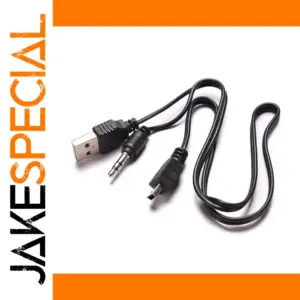 2-in-1 USB Mini & AUX Audio Cable, 50cm