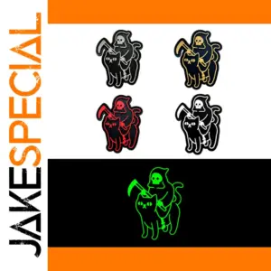 Glow-in-The-Dark Grim Reaper Patch for Collectors