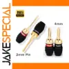 Premium 2mm Brass Banana Plug Set for Audio
