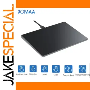 Black Multi-Touch Trackpad with 3200 DPI