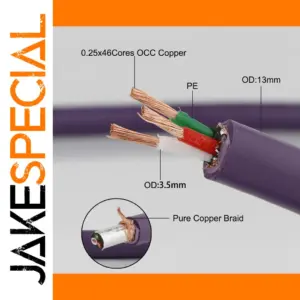 High-Quality OCC Copper Audio Power Cable