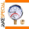 Dual Pressure and Temperature Gauge for Heating Systems