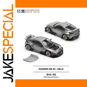 1:64 Silver Supercar Diecast Model