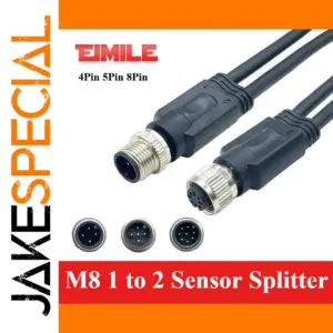 M8 1-to-2 Sensor Splitter for Industrial Use