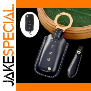 Navy Blue Leather Key Case for Bentley Models