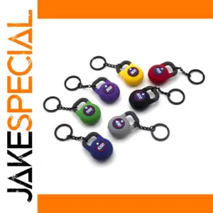 Mini Kettlebell Pendant Keychain in Vibrant Colors
