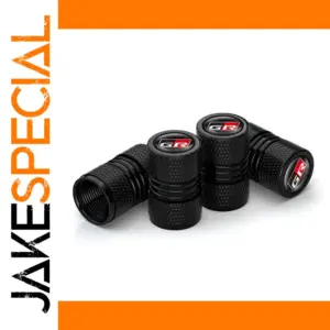 Aluminum GR Sports Valve Caps for Toyota Vehicles