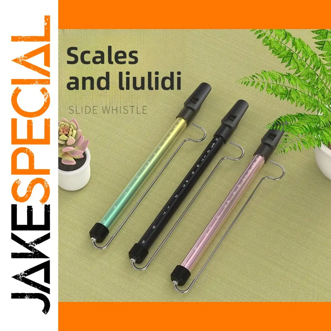 Vibrant 32cm Metal Slide Whistle in Multiple Colors 1 Vibrant 32cm Metal Slide Whistle in Multiple Colors