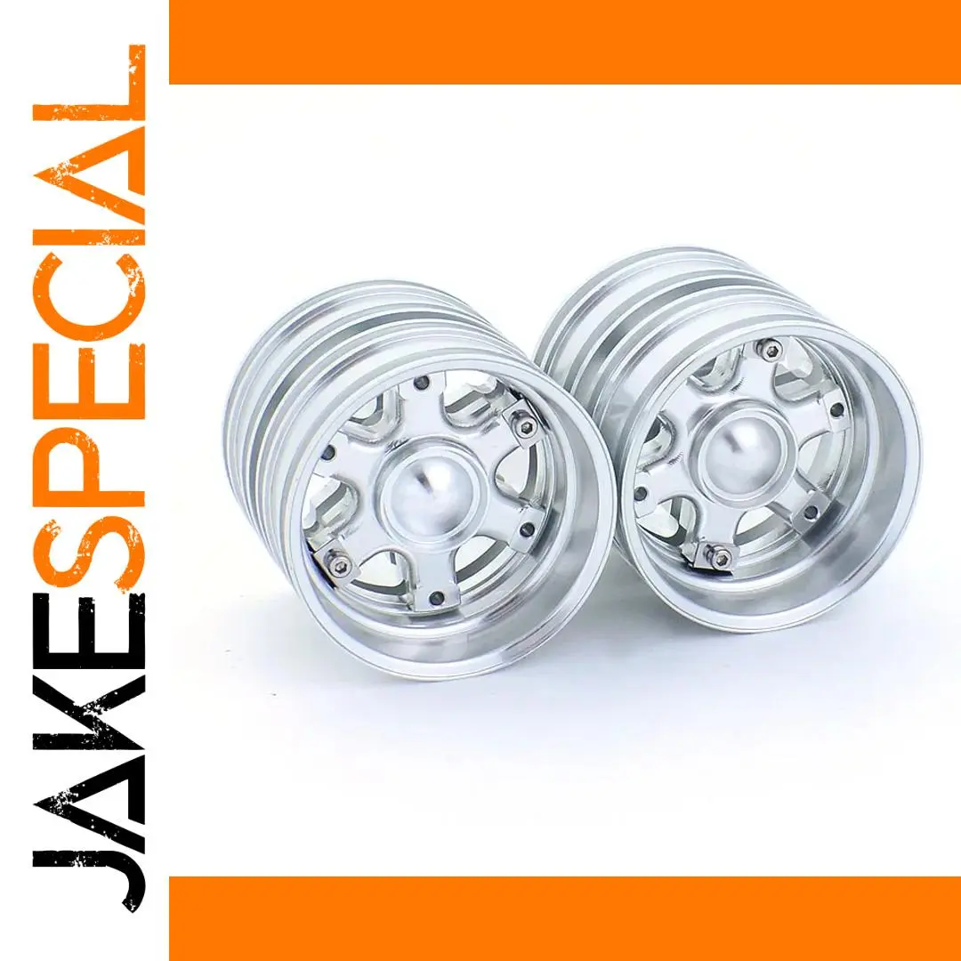 Metallic Rear Wheel Hub Rims for RC Trucks 1 Metallic Rear Wheel Hub Rims for RC Trucks
